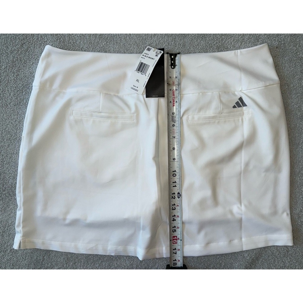 NWT Adidas Skort Golf Tennis Pickleball White Women's Size XL‎ - Picture 9 of 9